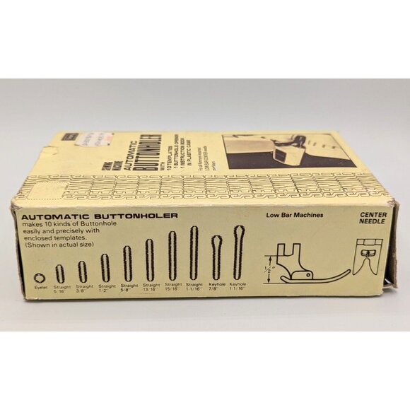 Sears Kenmore 20 6736 Sewing Machine Automatic Buttonholer - Picture 3 of 3